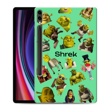 Силиконовый чехол на Samsung Galaxy Tab S9 Plus с принтом Шрек Shrek
