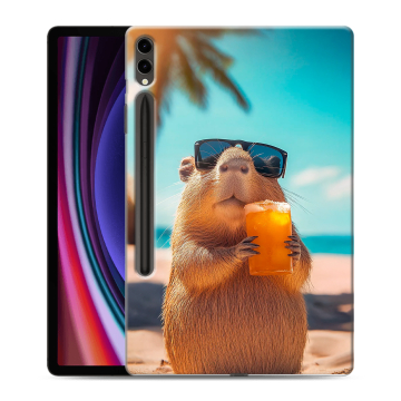 Силиконовый чехол на Samsung Galaxy Tab S9 Plus с принтом Капибара