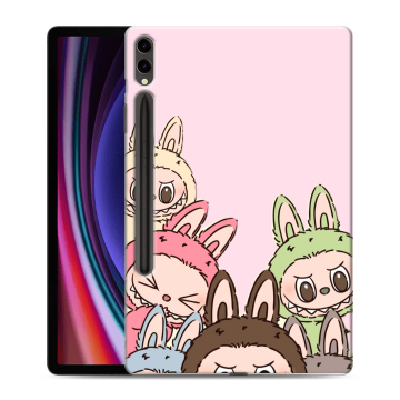 Силиконовый чехол на Samsung Galaxy Tab S9 Plus с принтом Лабубу