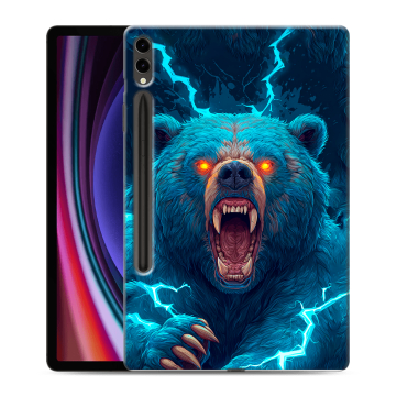 Силиконовый чехол на Samsung Galaxy Tab S9 Plus с принтом Медведь