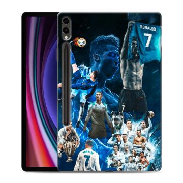 Силиконовый чехол на Samsung Galaxy Tab S9 Plus с принтом Реал Роналдо Силиконовый чехол на Samsung Galaxy Tab S9 Plus с принтом Реал Роналдо