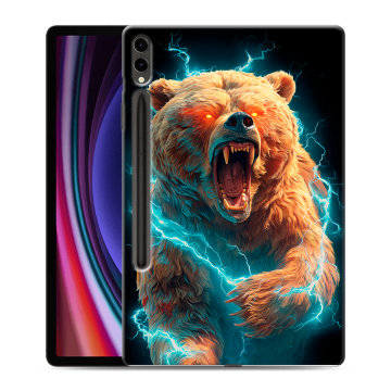 Силиконовый чехол на Samsung Galaxy Tab S9 Plus с принтом Медведь