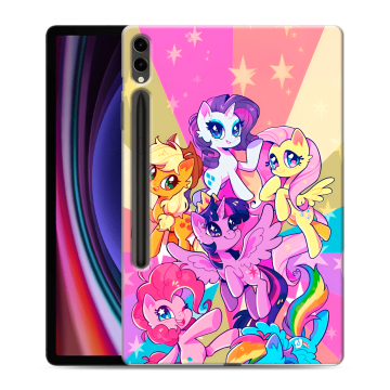 Силиконовый чехол на Samsung Galaxy Tab S9 Plus с принтом My little pony Дружба чудо