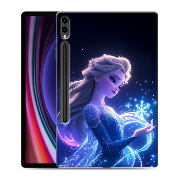 Силиконовый чехол на Samsung Galaxy Tab S9 Plus с принтом Холодное сердце Frozen