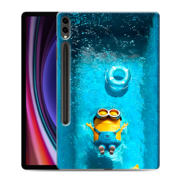 Силиконовый чехол на Samsung Galaxy Tab S9 Plus с принтом Миньоны Силиконовый чехол на Samsung Galaxy Tab S9 Plus с принтом Миньоны