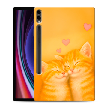 Силиконовый чехол на Samsung Galaxy Tab S9 Plus с принтом Милые котята
