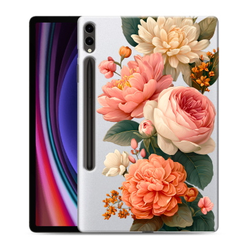 Силиконовый чехол на Samsung Galaxy Tab S9 Plus с принтом цветы