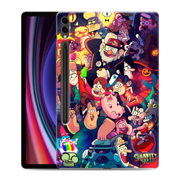 Силиконовый чехол на Samsung Galaxy Tab S9 Plus с принтом Gravity Falls Гравити Фолз