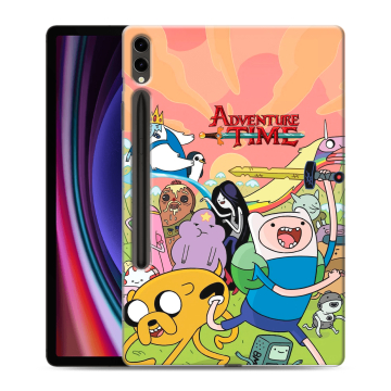 Силиконовый чехол на Samsung Galaxy Tab S9 Plus с принтом Adventure time Время приключений
