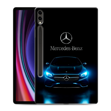 Силиконовый чехол на Samsung Galaxy Tab S9 Plus с принтом Mercedes Мерседес