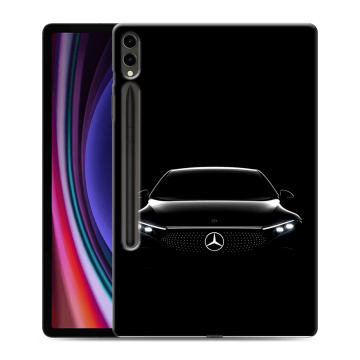 Силиконовый чехол на Samsung Galaxy Tab S9 Plus с принтом Mercedes Мерседес