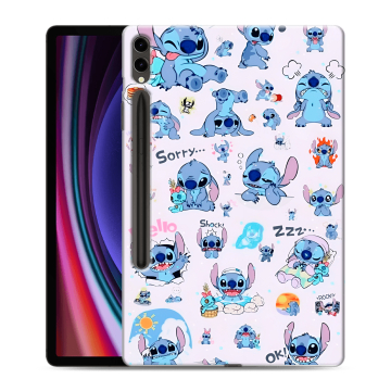 Силиконовый чехол на Samsung Galaxy Tab S9 Plus с принтом Лило и Стич