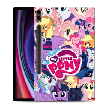 Силиконовый чехол на Samsung Galaxy Tab S9 Plus с принтом My little pony Дружба чудо
