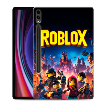 Силиконовый чехол на Samsung Galaxy Tab S9 Plus с принтом Roblox Роблокс