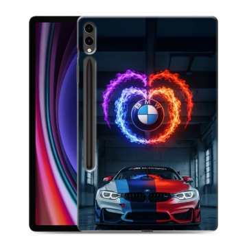 Силиконовый чехол на Samsung Galaxy Tab S9 Plus с принтом BMW БМВ