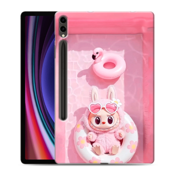 Силиконовый чехол на Samsung Galaxy Tab S9 Plus с принтом Labubu Лабубу