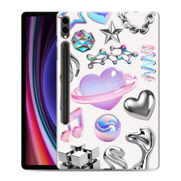 Силиконовый чехол на Samsung Galaxy Tab S9 Plus с принтом Y2K