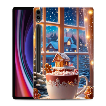 Силиконовый чехол на Samsung Galaxy Tab S9 Plus с принтом Новый год