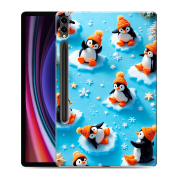 Силиконовый чехол на Samsung Galaxy Tab S9 Plus с принтом Новый год