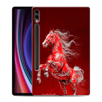 Силиконовый чехол на Samsung Galaxy Tab S9 Plus с принтом Новый год