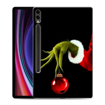 Силиконовый чехол на Samsung Galaxy Tab S9 Plus с принтом Новый год Гринч