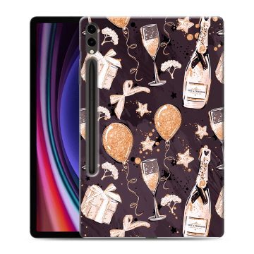 Силиконовый чехол на Samsung Galaxy Tab S9 Plus с принтом Новый год