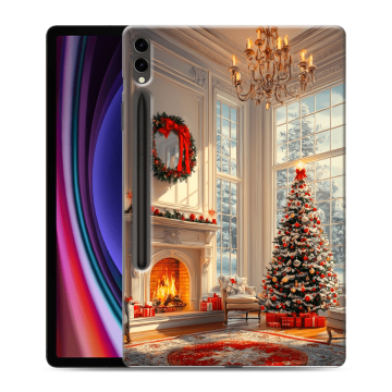 Силиконовый чехол на Samsung Galaxy Tab S9 Plus с принтом Новый год