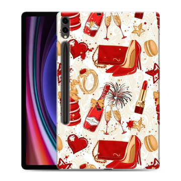 Силиконовый чехол на Samsung Galaxy Tab S9 Plus с принтом Новый год