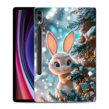 Силиконовый чехол на Samsung Galaxy Tab S9 Plus с принтом Новый год