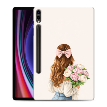Силиконовый чехол на Samsung Galaxy Tab S9 Plus с принтом женский
