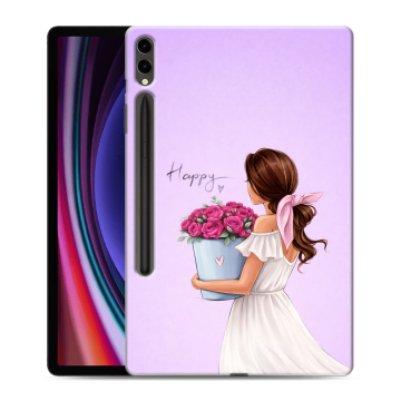 Силиконовый чехол на Samsung Galaxy Tab S9 Plus с принтом женский
