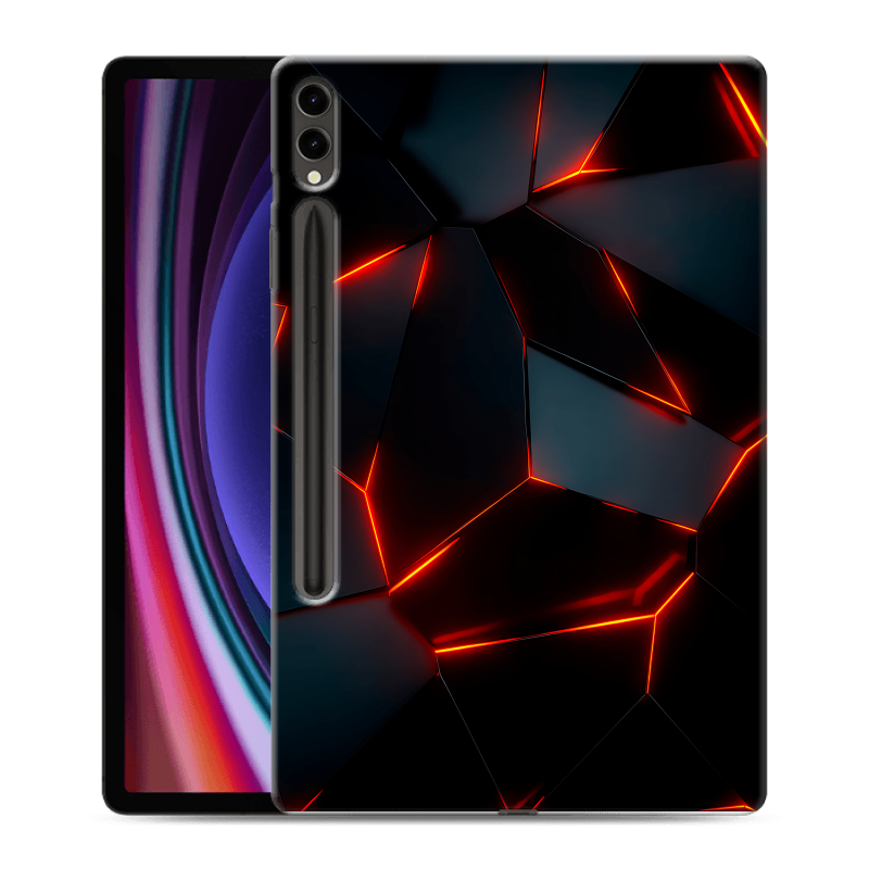 Силиконовый чехол на Samsung Galaxy Tab S9 Plus с принтом Яркие абстракции Силиконовый чехол на Samsung Galaxy Tab S9 Plus с принтом Яркие абстракции