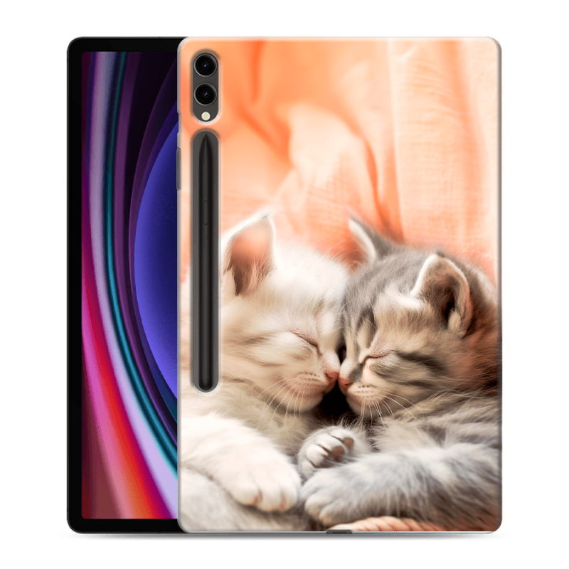 Силиконовый чехол на Samsung Galaxy Tab S9 Plus с принтом Котята Силиконовый чехол на Samsung Galaxy Tab S9 Plus с принтом Котята