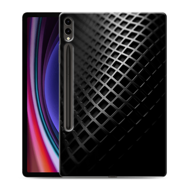 Силиконовый чехол на Samsung Galaxy Tab S9 Plus с принтом Текстура металла Силиконовый чехол на Samsung Galaxy Tab S9 Plus с принтом Текстура металла