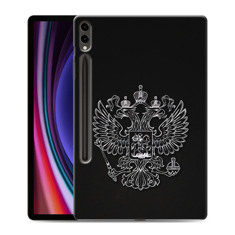 Силиконовый чехол на Samsung Galaxy Tab S9 Plus с принтом Герб России Силиконовый чехол на Samsung Galaxy Tab S9 Plus с принтом Герб России