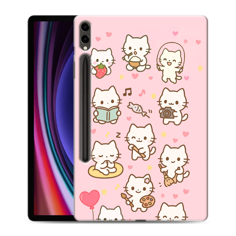 Силиконовый чехол на Samsung Galaxy Tab S9 Plus с принтом Hello Kitty Хелоу Кити Силиконовый чехол на Samsung Galaxy Tab S9 Plus с принтом Hello Kitty Хелоу Кити