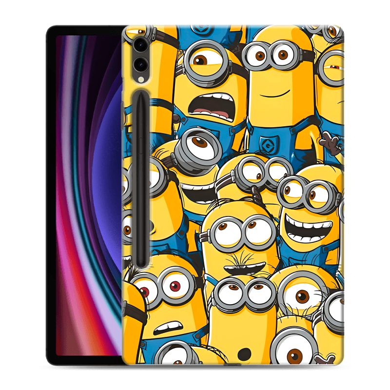 Силиконовый чехол на Samsung Galaxy Tab S9 Plus с принтом Миньоны Силиконовый чехол на Samsung Galaxy Tab S9 Plus с принтом Миньоны