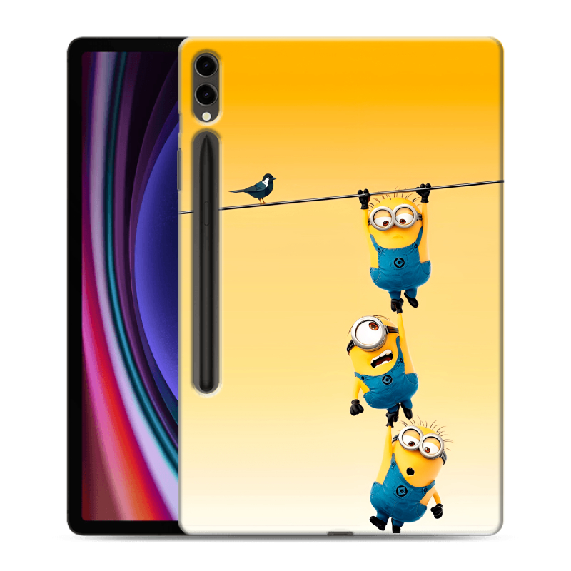 Силиконовый чехол на Samsung Galaxy Tab S9 Plus с принтом Миньоны Силиконовый чехол на Samsung Galaxy Tab S9 Plus с принтом Миньоны