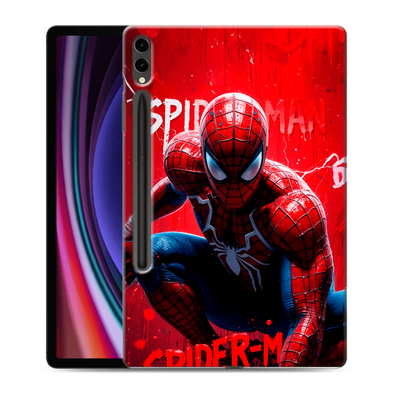 Силиконовый чехол на Samsung Galaxy Tab S9 Plus с принтом Spiderman Человек паук Силиконовый чехол на Samsung Galaxy Tab S9 Plus с принтом Spiderman Человек паук