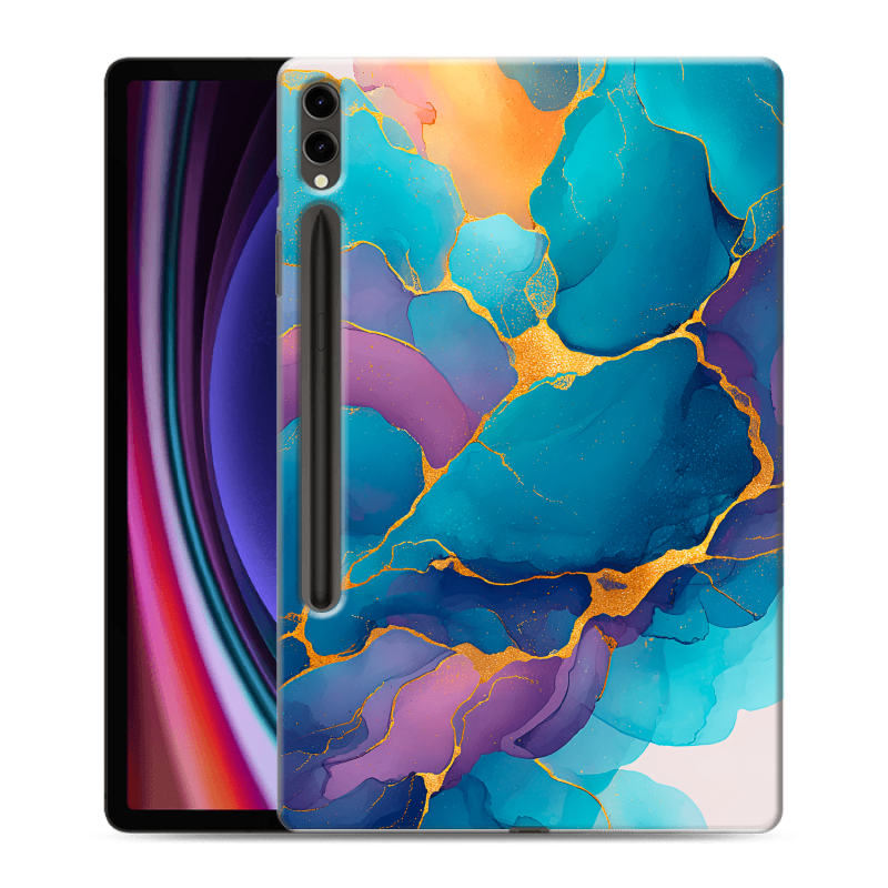 Силиконовый чехол на Samsung Galaxy Tab S9 Plus с принтом Мрамор блестки Силиконовый чехол на Samsung Galaxy Tab S9 Plus с принтом Мрамор блестки