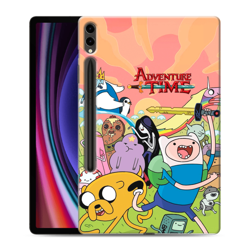 Силиконовый чехол на Samsung Galaxy Tab S9 Plus с принтом Adventure time Время приключений Силиконовый чехол на Samsung Galaxy Tab S9 Plus с принтом Adventure time Время приключений