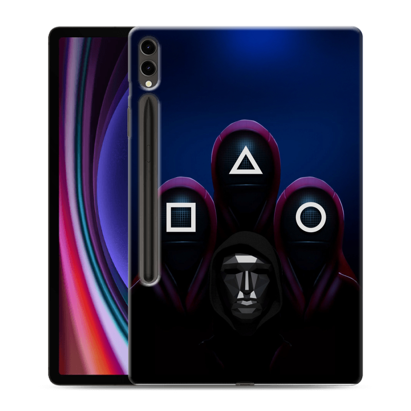 Силиконовый чехол на Samsung Galaxy Tab S9 Plus с принтом Игра Кальмара Силиконовый чехол на Samsung Galaxy Tab S9 Plus с принтом Игра Кальмара