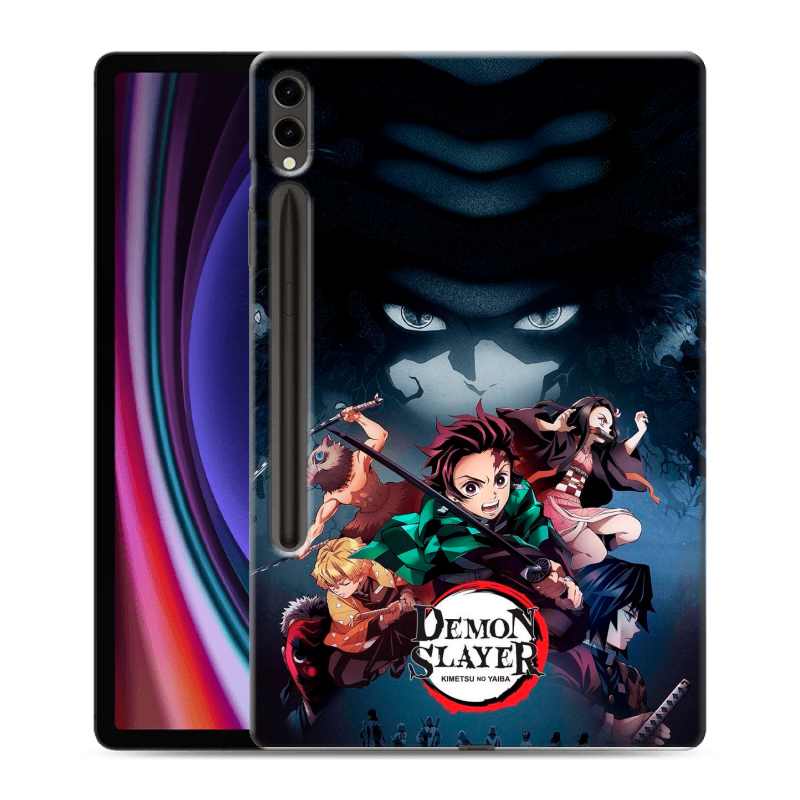 Силиконовый чехол на Samsung Galaxy Tab S9 Plus с принтом Demon Slayer Клинок рассекающий демонов Силиконовый чехол на Samsung Galaxy Tab S9 Plus с принтом Demon Slayer Клинок рассекающий демонов