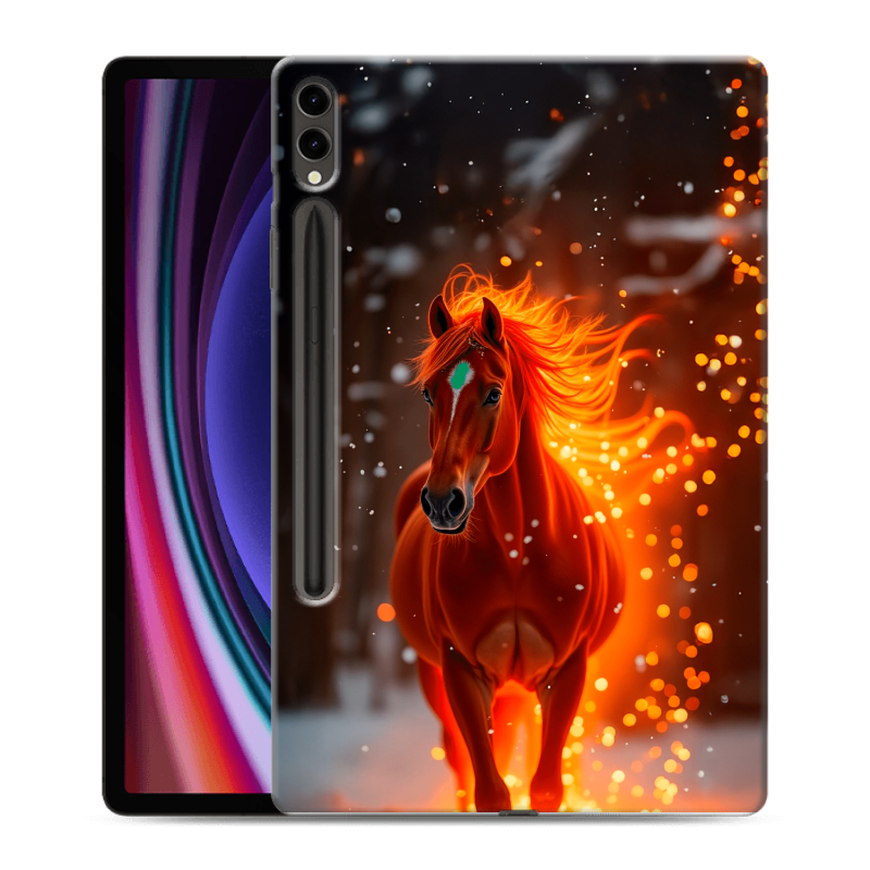 Силиконовый чехол на Samsung Galaxy Tab S9 Plus с принтом Новый год Силиконовый чехол на Samsung Galaxy Tab S9 Plus с принтом Новый год