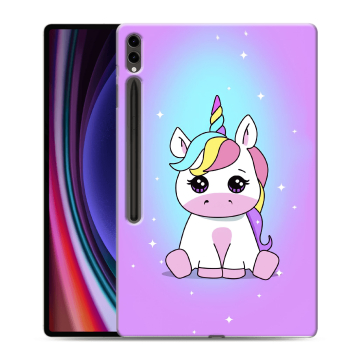 Силиконовый чехол на планшета Samsung Galaxy Tab S9 Ultra с принтом Единорог Силиконовый чехол на планшета Samsung Galaxy Tab S9 Ultra с принтом Единорог