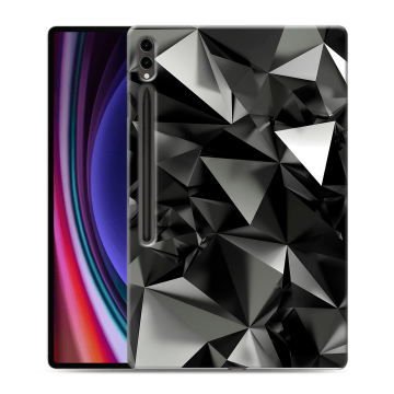 Силиконовый чехол на планшета Samsung Galaxy Tab S9 Ultra с принтом Черные кристаллы Силиконовый чехол на планшета Samsung Galaxy Tab S9 Ultra с принтом Черные кристаллы