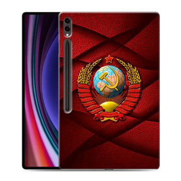 Силиконовый чехол на планшета Samsung Galaxy Tab S9 Ultra с принтом Герб СССР Силиконовый чехол на планшета Samsung Galaxy Tab S9 Ultra с принтом Герб СССР