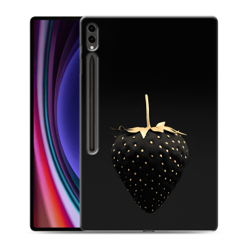 Силиконовый чехол на планшета Samsung Galaxy Tab S9 Ultra с принтом Черная клубника Силиконовый чехол на планшета Samsung Galaxy Tab S9 Ultra с принтом Черная клубника