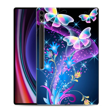 Силиконовый чехол на Samsung Galaxy Tab S9 Ultra с принтом Бабочки Силиконовый чехол на Samsung Galaxy Tab S9 Ultra с принтом Бабочки