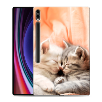 Силиконовый чехол на Samsung Galaxy Tab S9 Ultra с принтом Котята Силиконовый чехол на Samsung Galaxy Tab S9 Ultra с принтом Котята